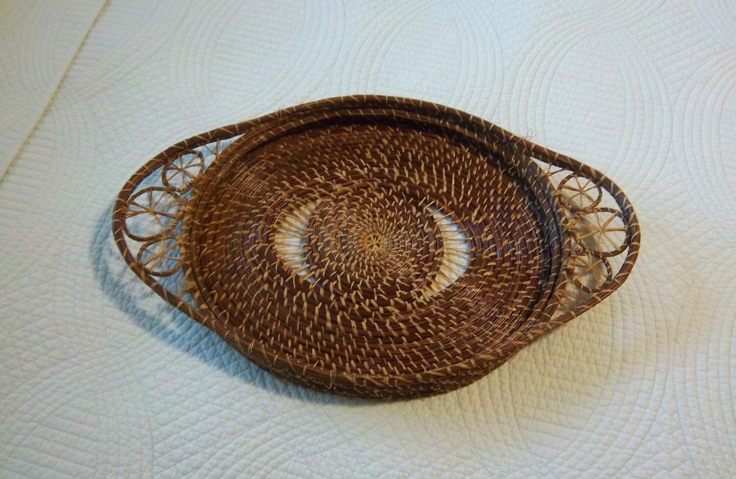Vintage Pine Needle Woven Basket – Haute Juice