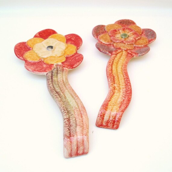 Vintage Italian Pottery Ceramic Wall Hanging by WhimzyThyme