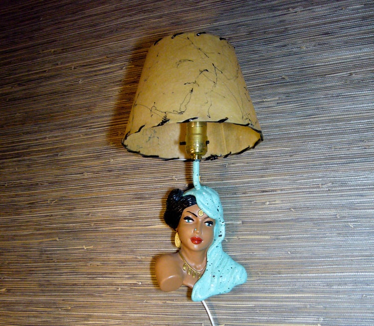 1950's Kitsch Universal Statuary Chalkware Indian by TikiTiger