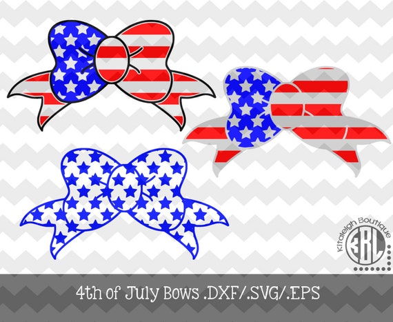 Items similar to 4th of July Bows-.DXF/.SVG/.EPS Files for use with