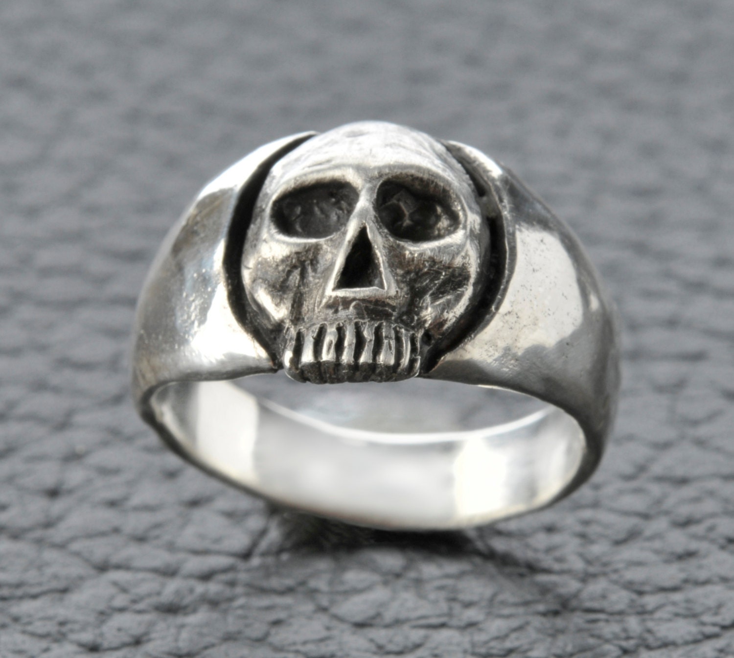 Skull Ring Custom Mens or Women's Custom .925 by Johnny10Rings