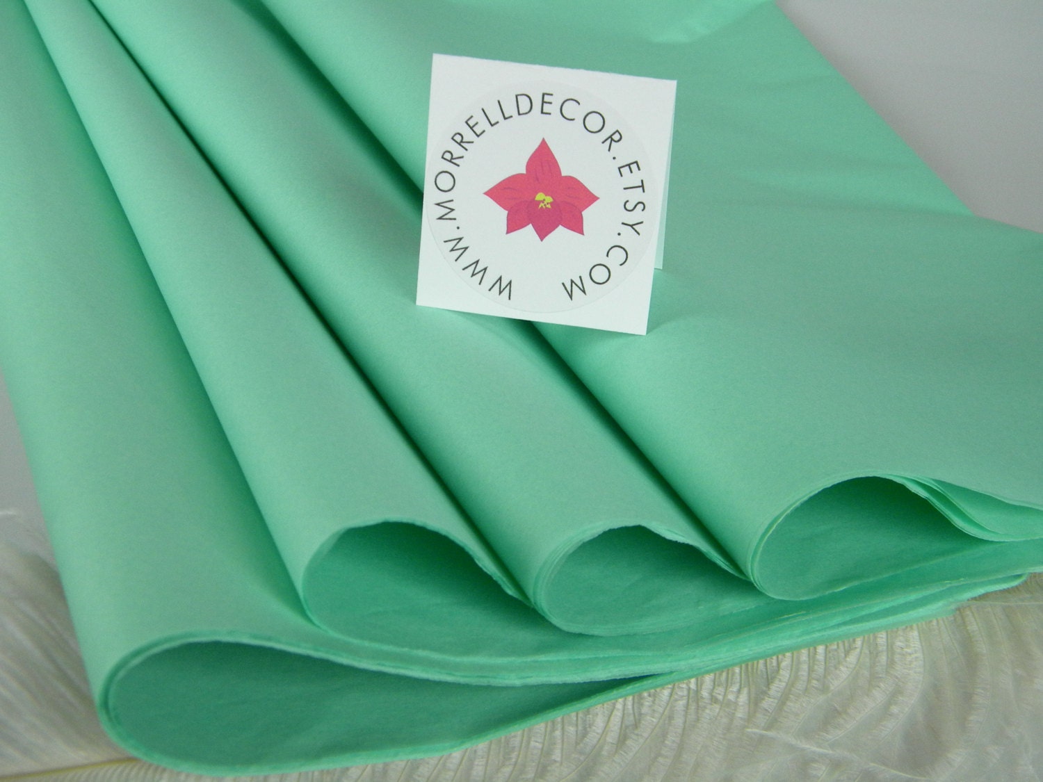 Mint Green Tissue Paper Sheets 24 Sheets 20 by