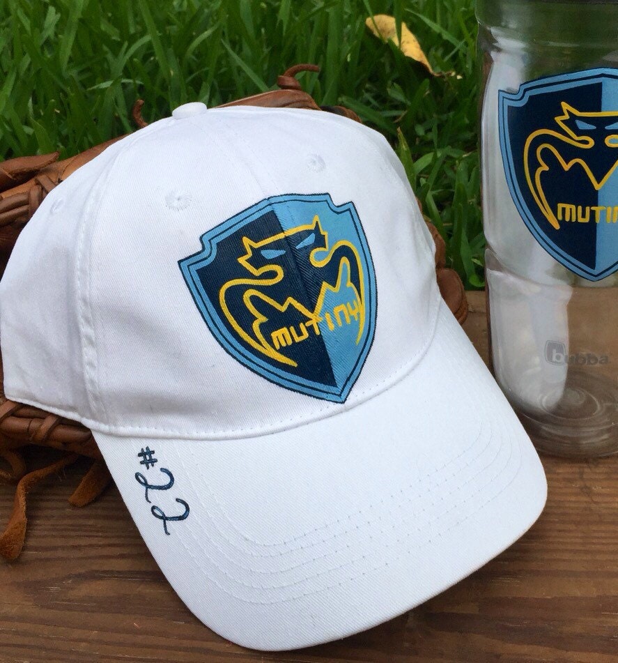 Hand Painted baseball cap team spririt fan by DanielleFigueroaArt