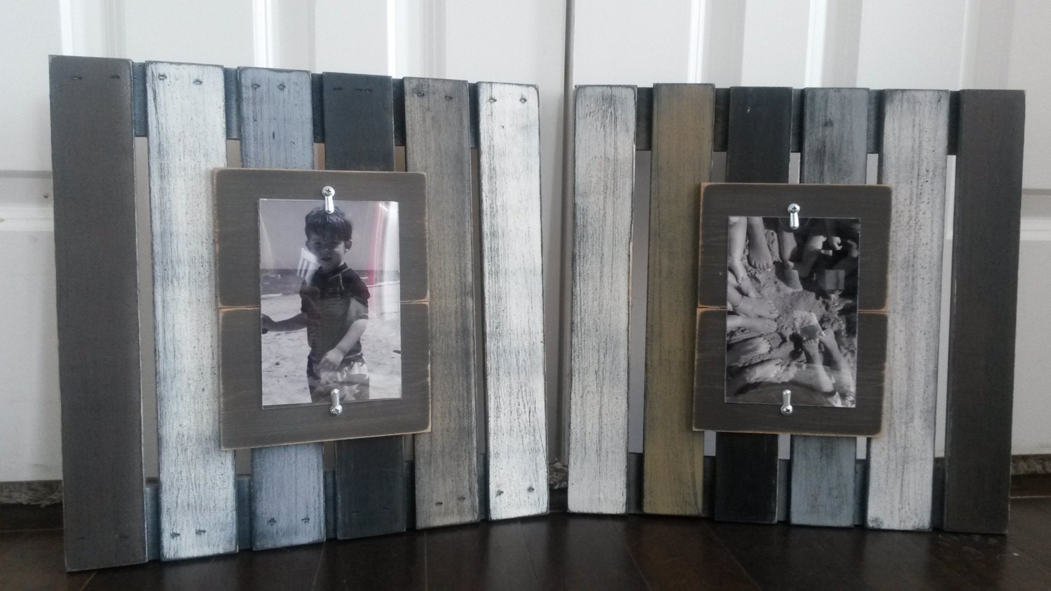 Wood pallet picture frames Repurposed wood pallet Wood