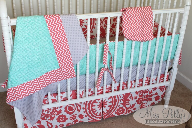 Custom Baby Crib Bedding Design Your Own by MissPollysPieceGoods