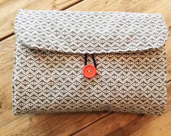 Travel Changing Pad - Diapering on the Go - Grey Design