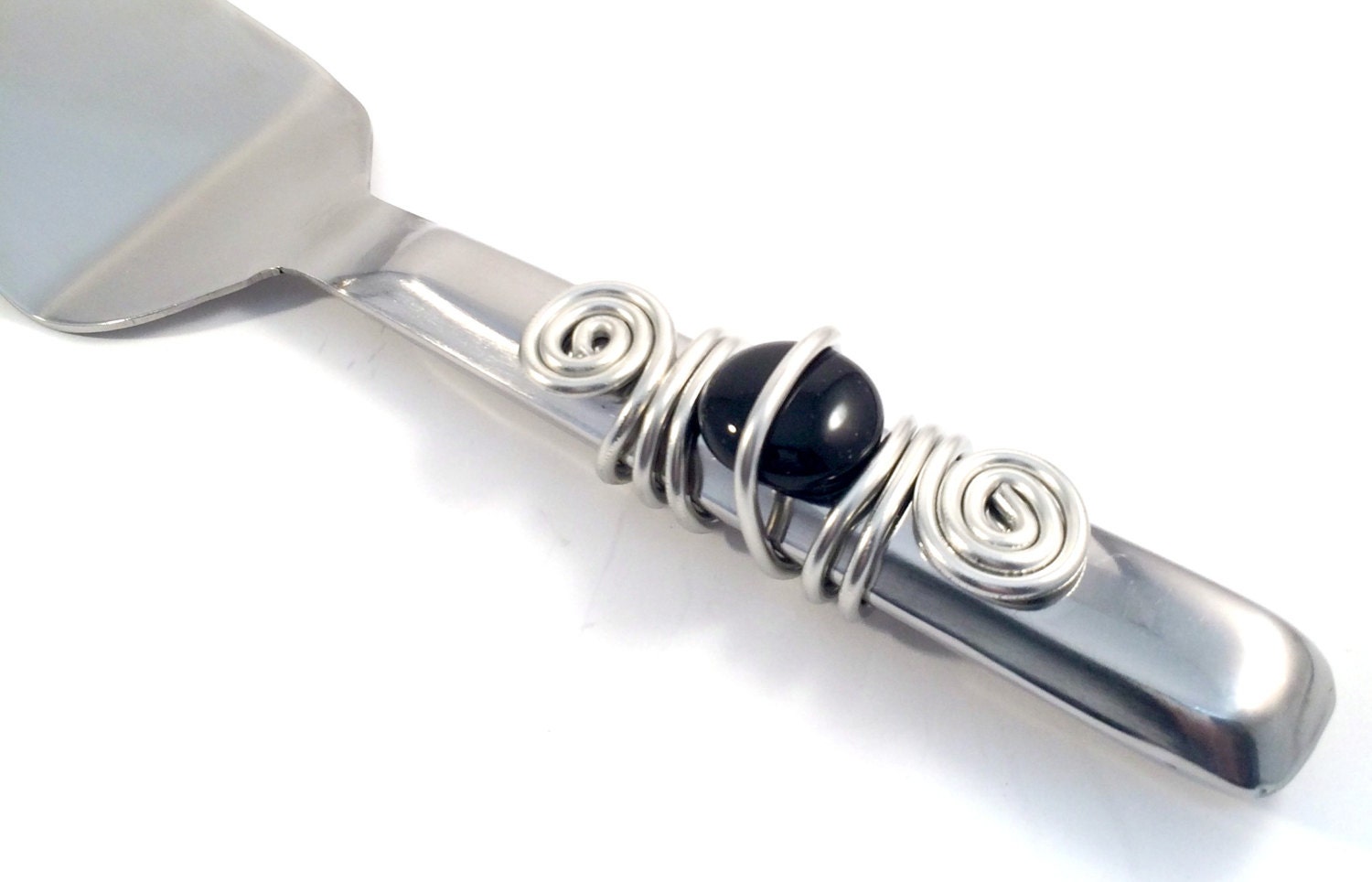 Beaded Pie Serving Utensil Pie Knife beaded serving by swidmom