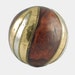 Vintage Wood Ball with Metal Inlay