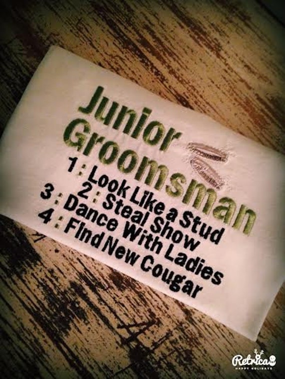 junior groomsman shirt