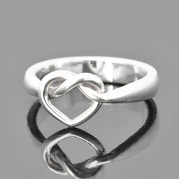 Ring, Engraving Ring, Heart Infinity Ring, Knot, Best Friend, Promise ...