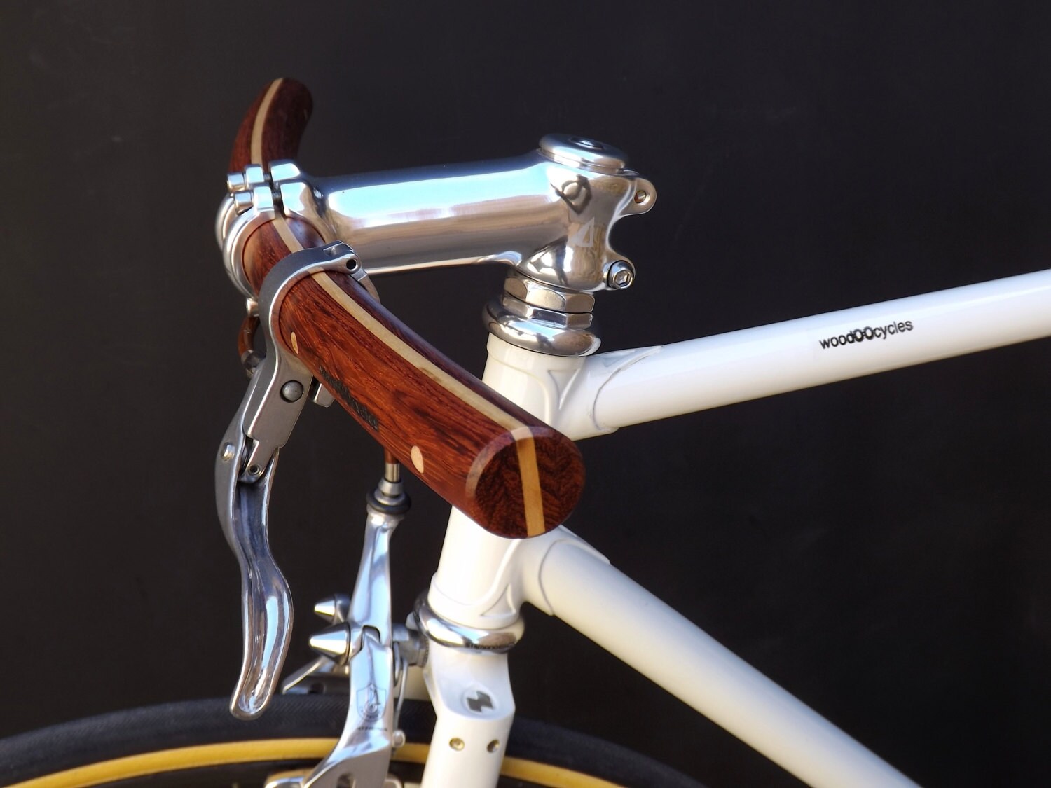 Wooden bicycle handlebars by WoodOOcycles on Etsy