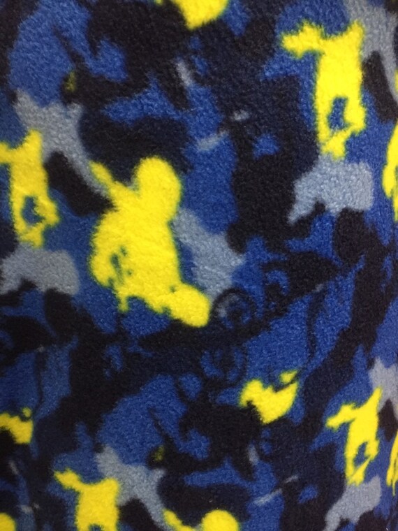 Skateboard Print Fleece Fabric by the yard