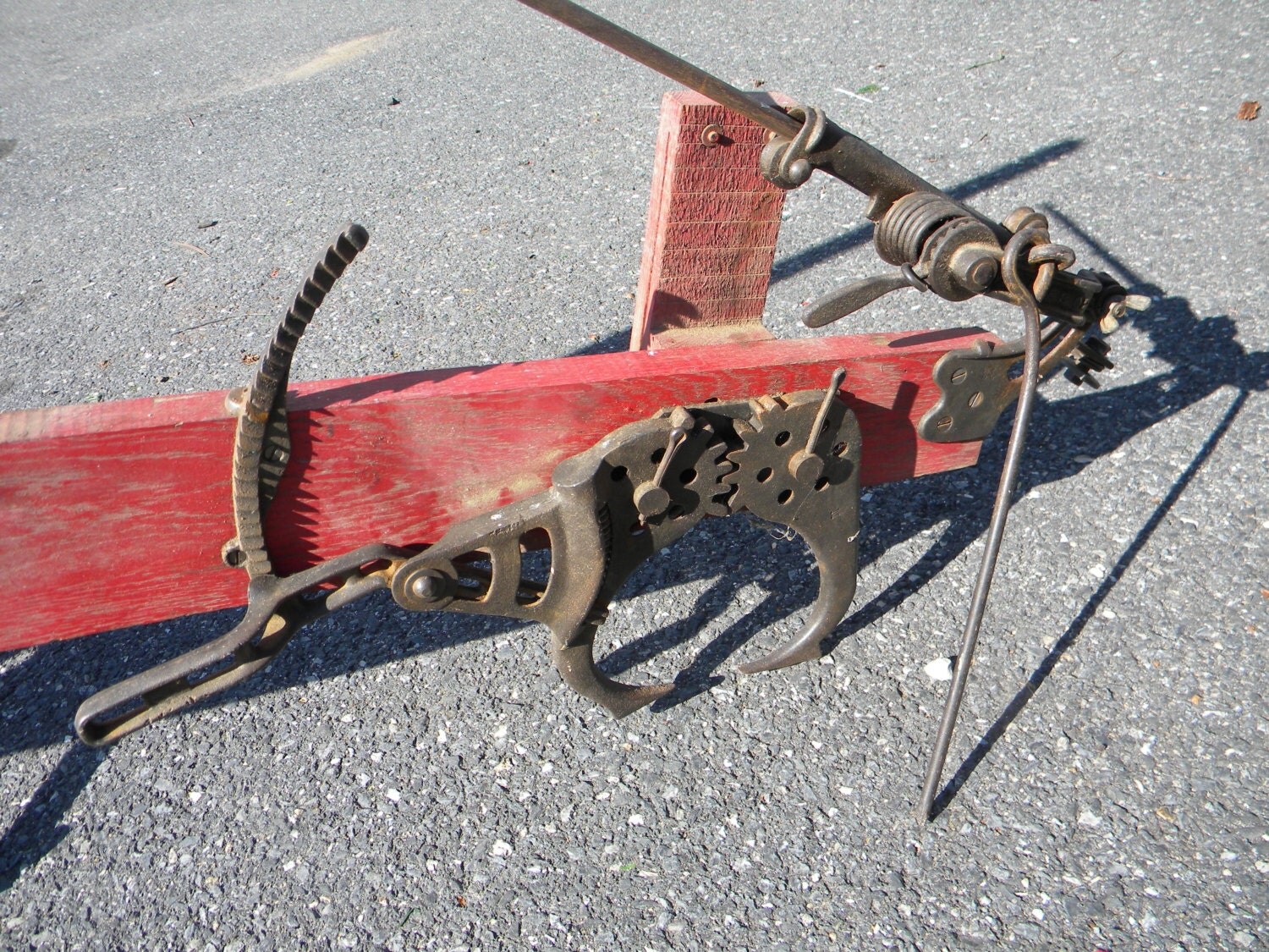 rare great shape 1890s antique ONE MAN crosscut SAW tool