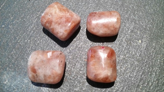 Natural Sunstone Tumbles Polished stones pocket stones chakra gemstone