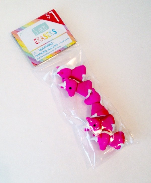 Target Dollar Spot Unicorn Erasers Pink Planner Decor