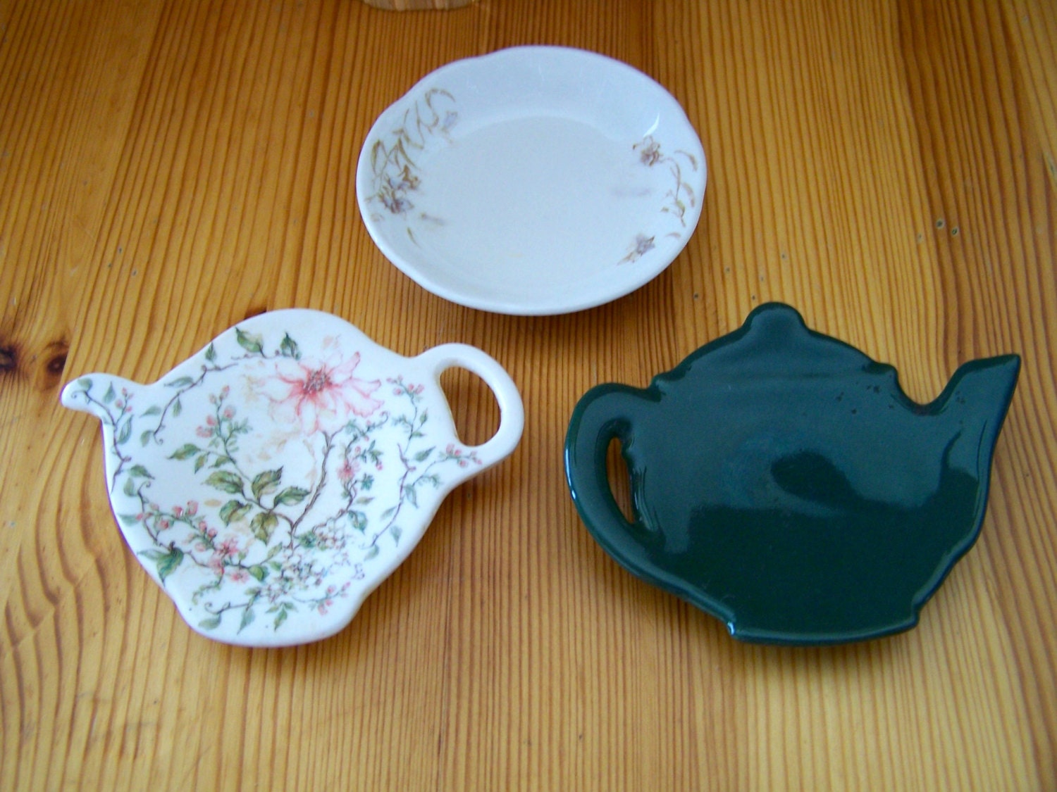 Vintage “TEA BAG DISHES” Lot of 3 Haute Juice