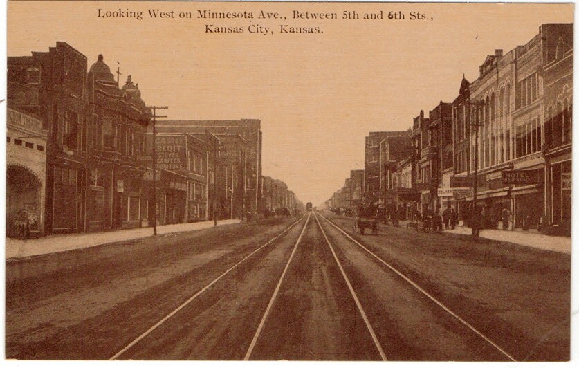 Vintage Postcard Kansas City Kansas Minnesota by lotsofpostcards