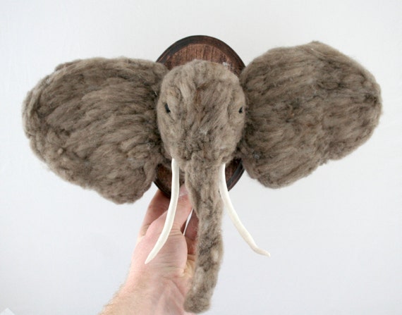 Elephant Faux-Taxidermy (Loxodonta africana)