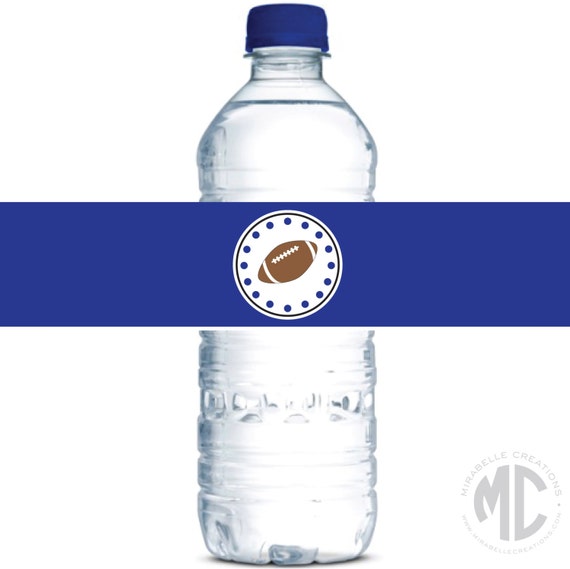 PRINTABLE Water Bottle Labels / Napkin Rings -- Football Party Collection (Customizable) -- Mirabelle Creations Il_570xn