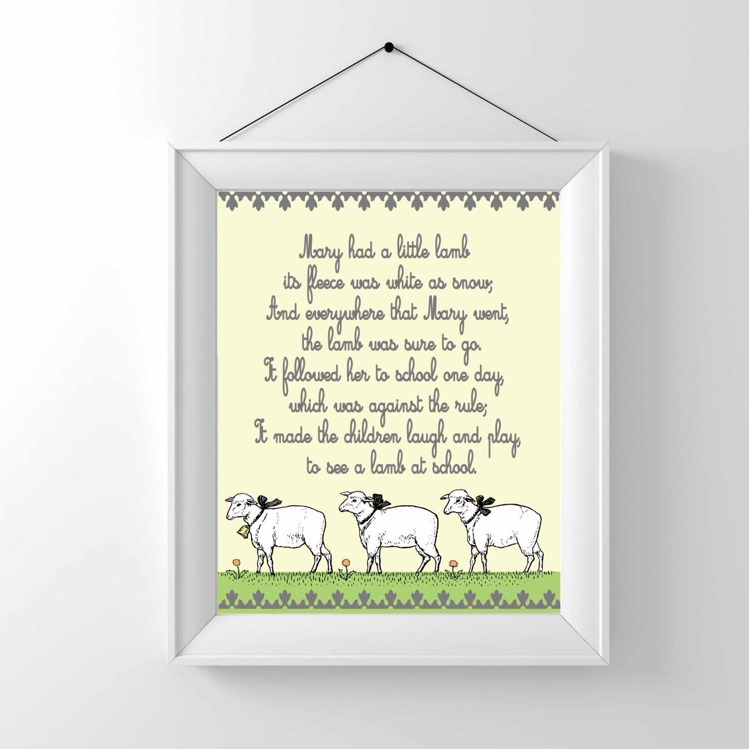 nursery-print-nursery-rhyme-mary-had-a-little-lamb