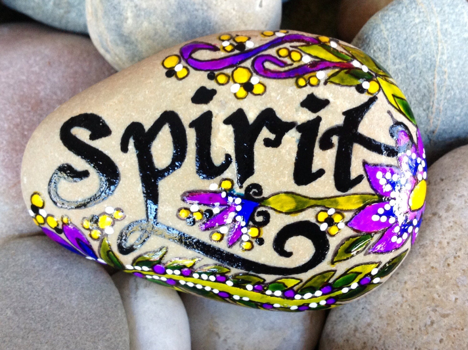 Painted rock / Spirit / kindred spirit / spirit guide / rocks