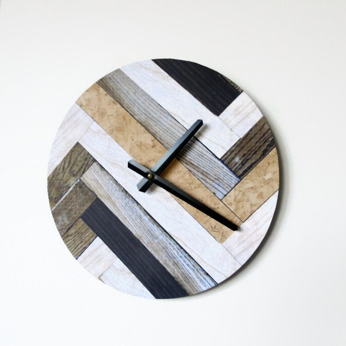 Rustic Wall Clock Etsy Art Decor and Housewares Faux