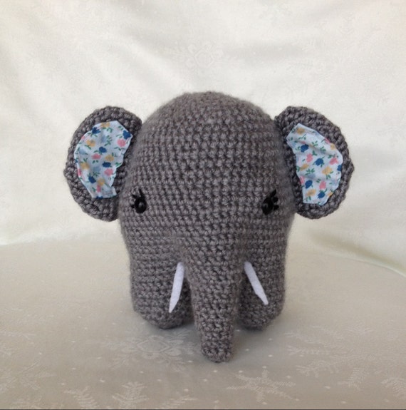 crochet elephant stuffed animal