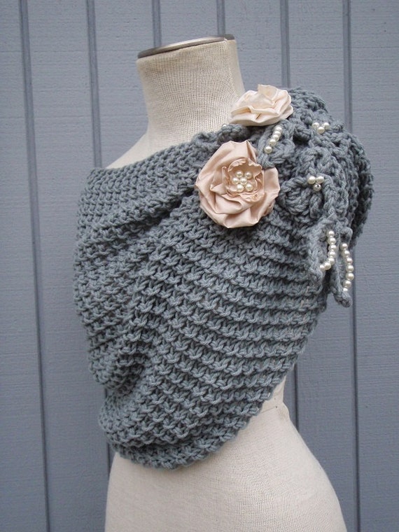  Wedding  shawl Grey shawl Bridal  shawl Wedding  accessories 