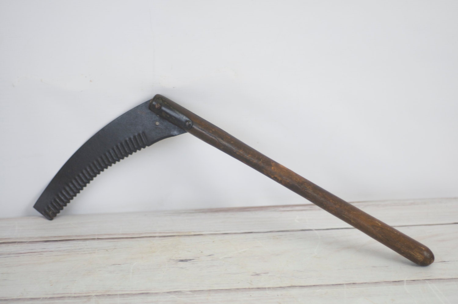 Vintage Corn Stalk Cutter Sickle Scythe Hand Tool by PageScrappers