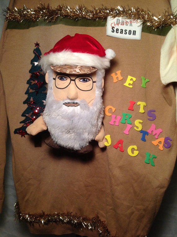 xxl Ugly Christmas Sweater Duck Dynasty Uncle Si Talking and Light Up ...