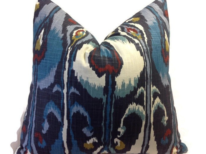 Pillows Ikat Pillows Throw Pillows Decorative Pillow by DEKOWE
