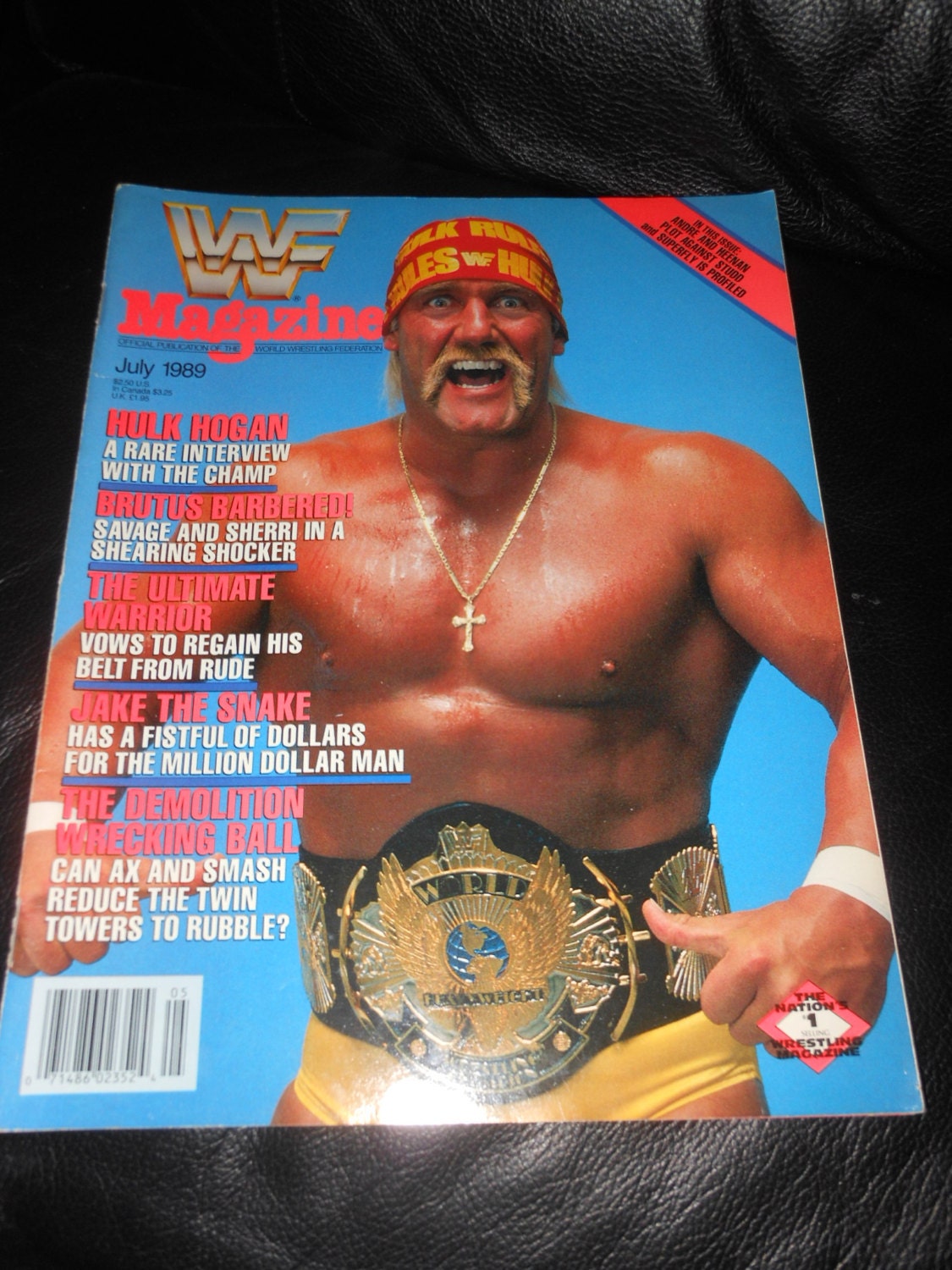 1988 WWF Wrestling Magazine Hulk Hogan by AllNightGarageSale