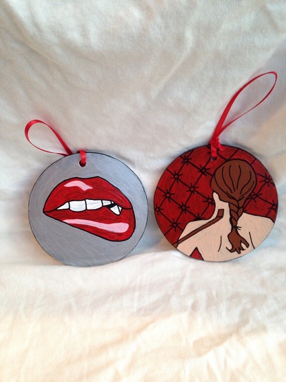 fifty shades of grey inspired glass ornaments set of 2 fifty shades of grey inspired glass ornaments set of 2