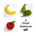 Crochet Fruit Patterns / Crochet Food Patterns / Banana Pattern / Apple Pattern / Pear Pattern
