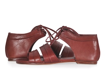 flores leather flat