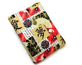 Handcrafted Tablet Case from Asian Dream, Peace Print  Fabric /  Case for iPad,  Kindle Fire HD, Google Nexus , Samsung Galaxy Tab