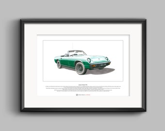 Jensen-Healey Mk1 Limited Edition Fine Art Print A3 size