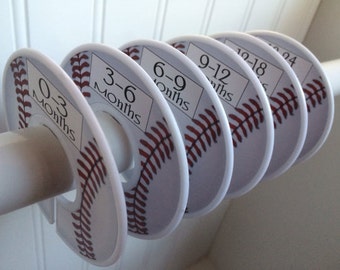 6 Baby Closet Dividers Boy Baseball Dividers Sports Clothes Dividers Closet Organizers Baby Shower Gift Baby Nursery