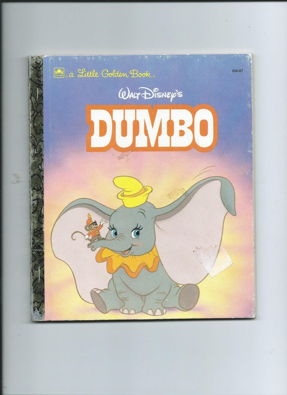 Vtg. Little Golden Book Dumbo 1991 Edition by GlassCircusAntiques