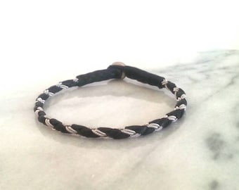 Lapland Sami Bracelet, Reindeer leather, Custom made