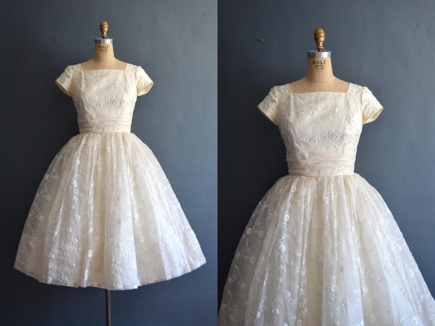 Libby / 50s dress / short wedding dress by BreanneFaouzi on Etsy