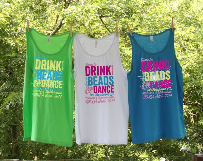 New Orleans Bachelorette Time to Drink Hurricanes Show our Beads and Dance on Bourbon Street Bachelorette Sets