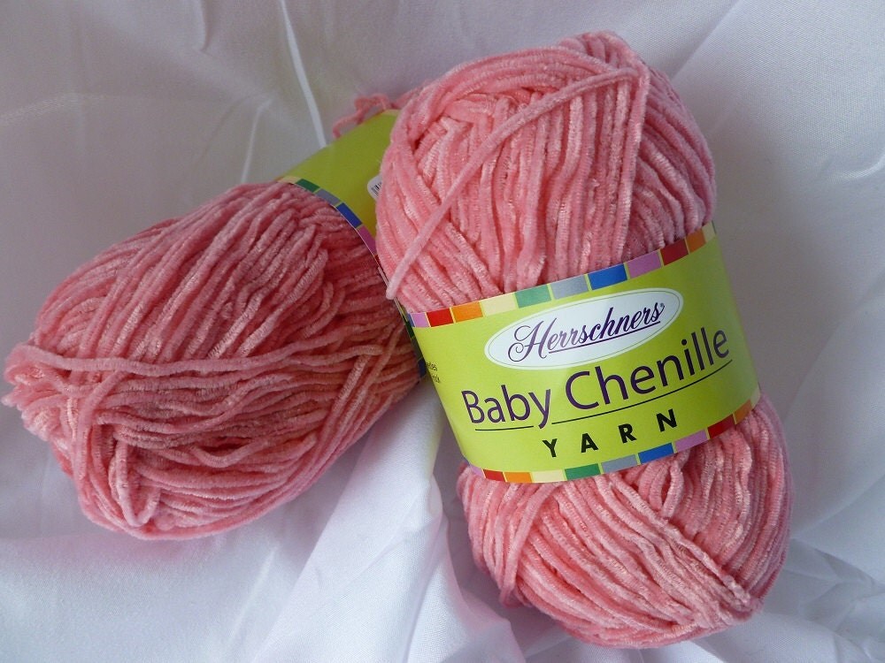 Yarn Sale Watermelon Baby Chenille yarn by Herrschners
