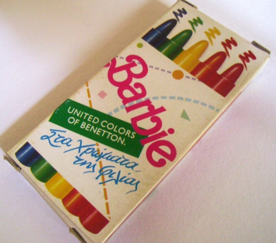 barbie crayon set