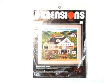 Kit De Broderie Crewel Encadré Peppercricket Farms - Format 23 X 27 Cm - Occasion
