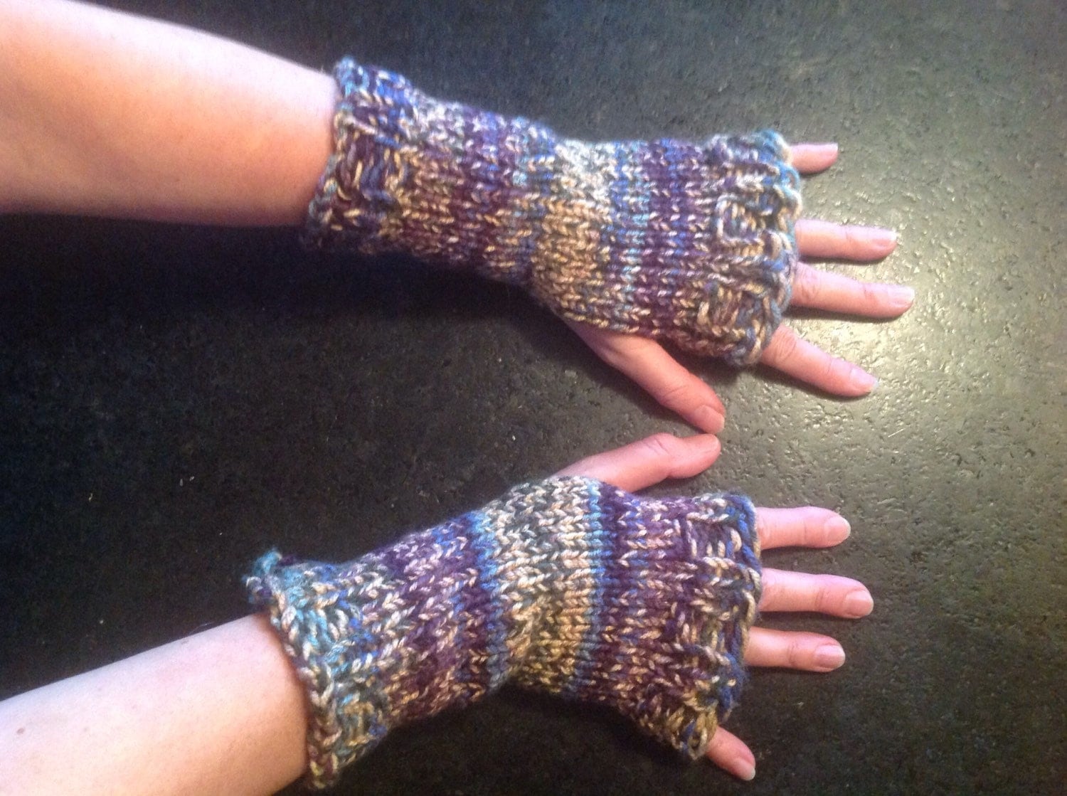 Custom Wrist Warmers Fingerless Gloves by RubyHeartCrafts on Etsy