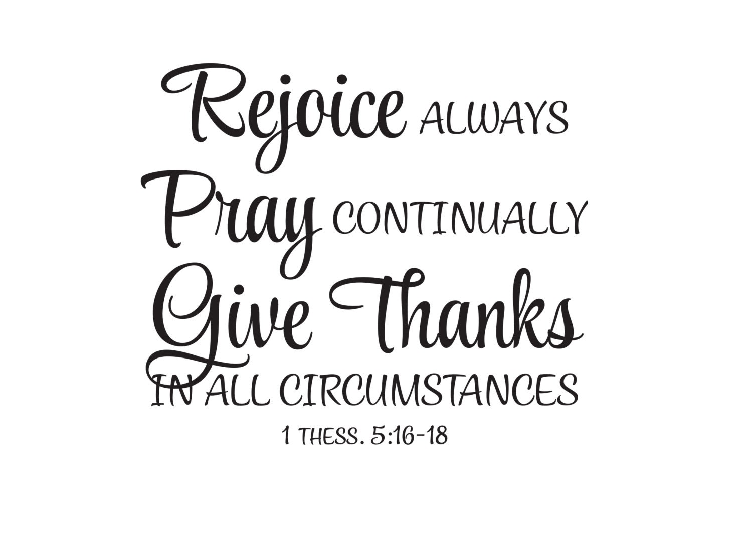 1 Thessalonians 51618 Give thanks in all Circumstances