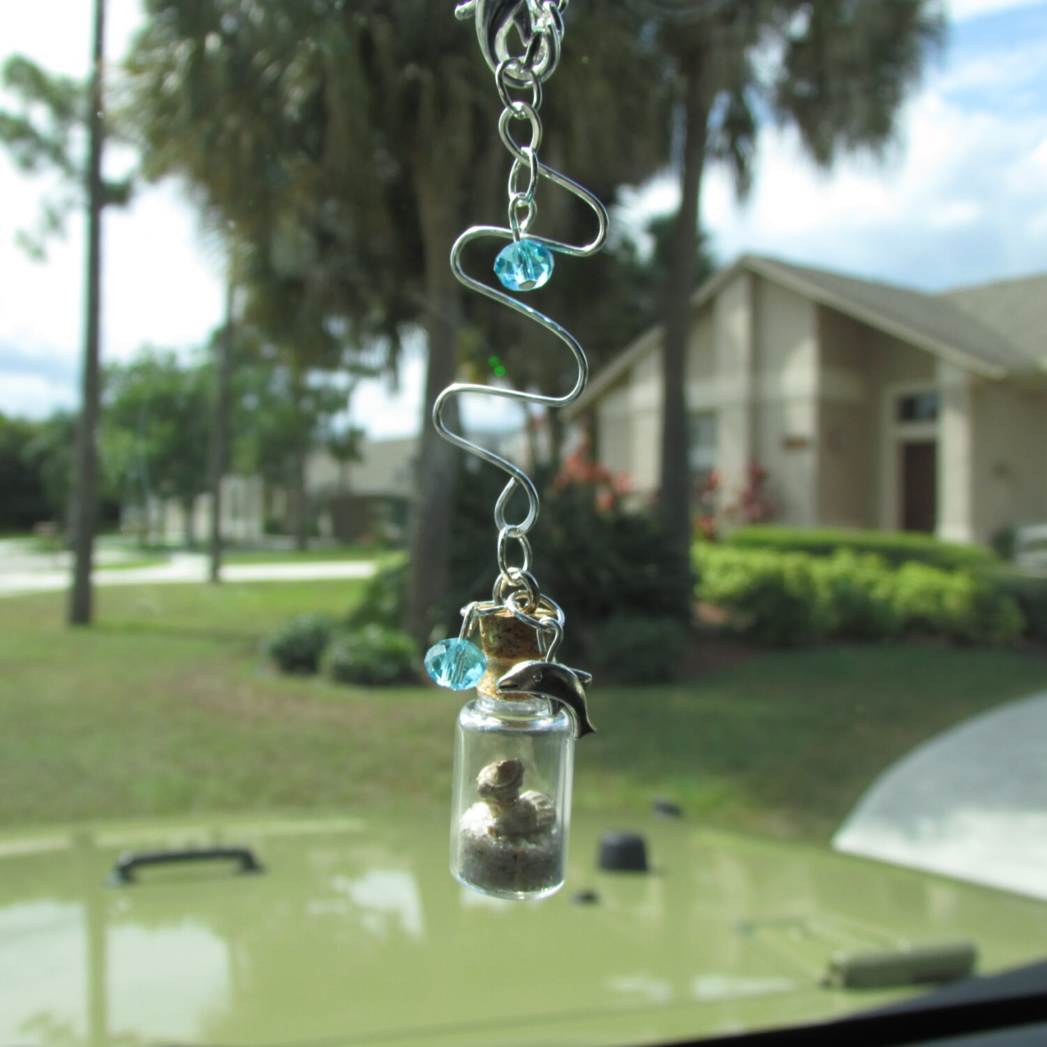 Classy Car CharmsRear View Mirror Danglers Beach Theme READY