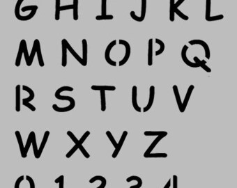 Alphabet stencils, letter number stencil, mylar stencils, ideal for marking, art, craft, painting stencils