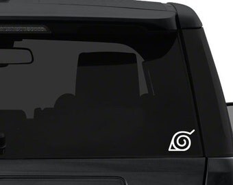 Naruto Konoha symbol logo emblem- Anime Decal for Cars, Windows, Wall, Macbooks, Laptop, iPad, iPhone, Nintendo 3ds, XBox, Playstation etc